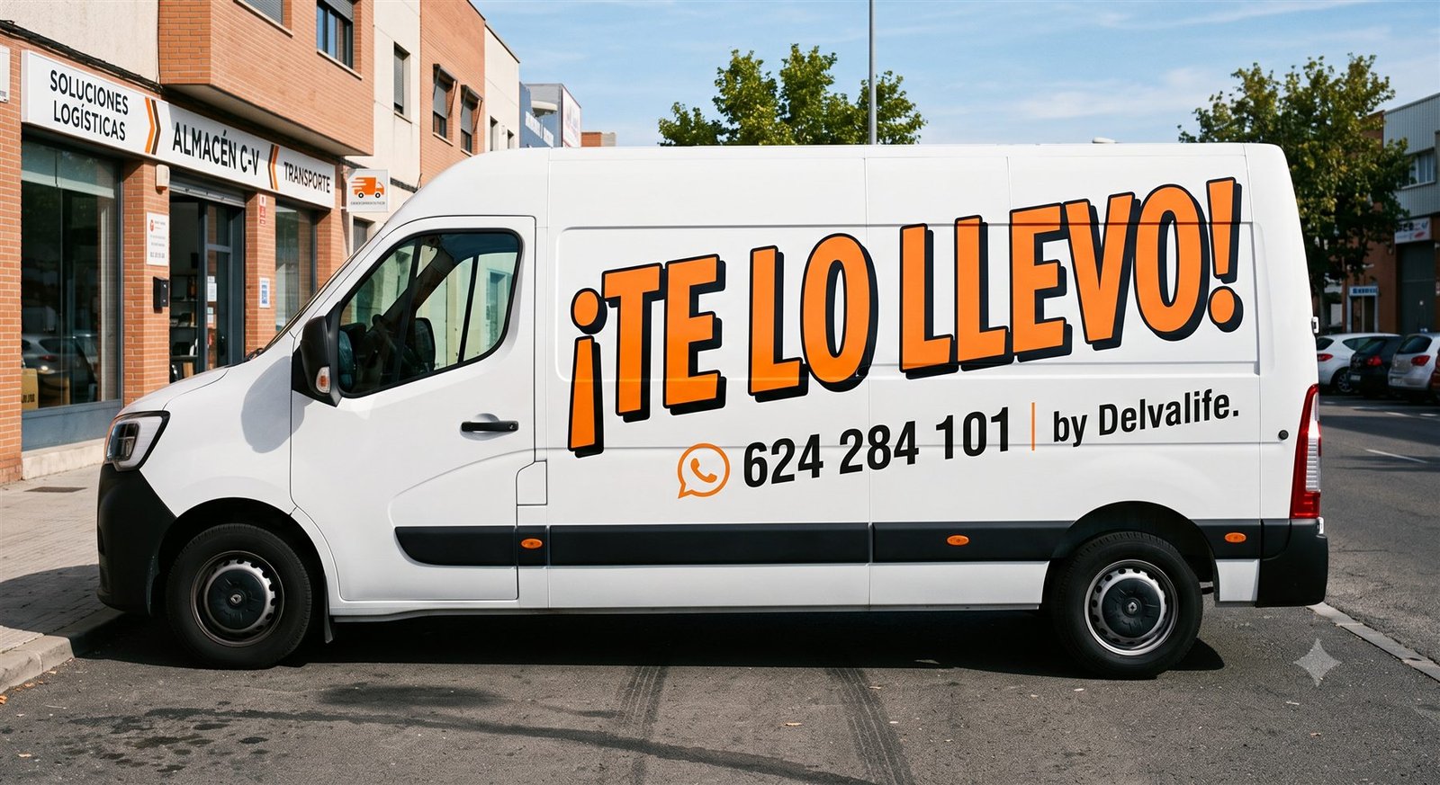 Furgoneta Te lo Porto - Te lo llevo, by Delvalife - portes, vaciados y mudanzas en Madrid